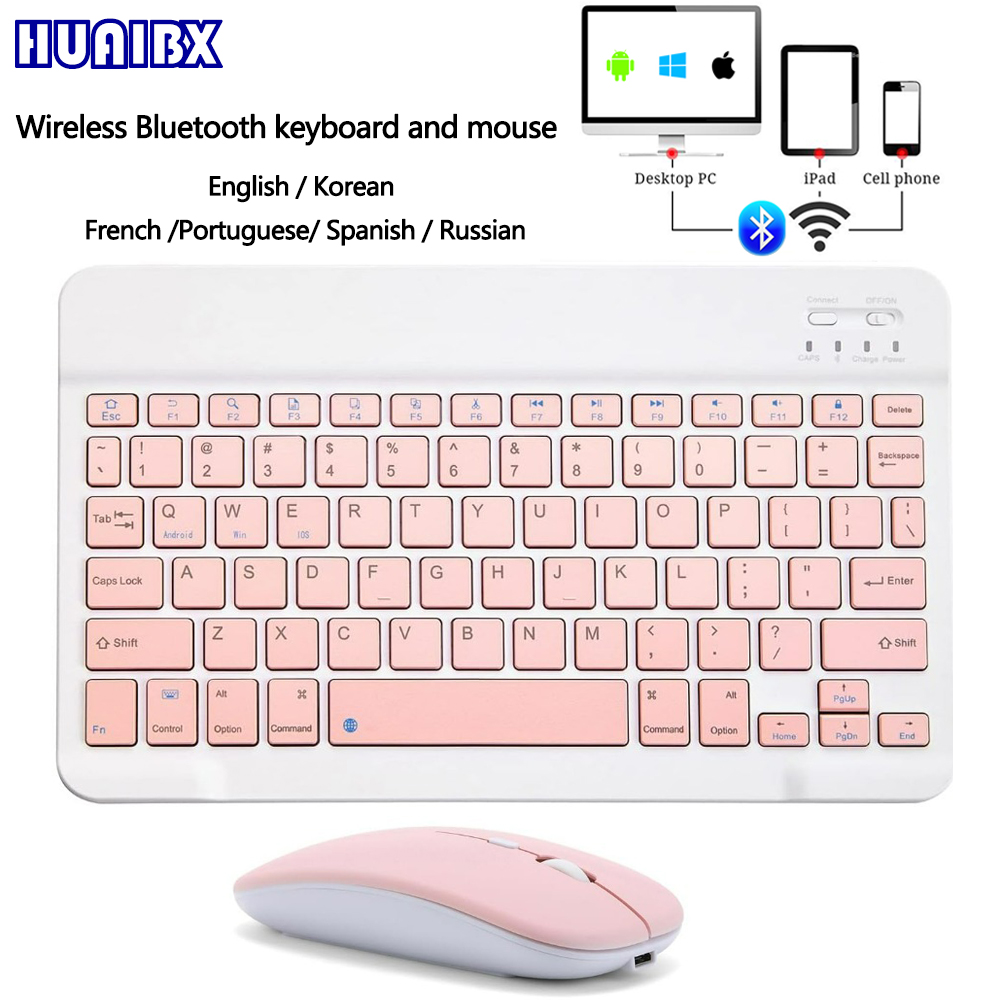 Tablet Accessories Kit - 10-дюймовая беспроводная мини-клавиатура Bluetooth для iPad,