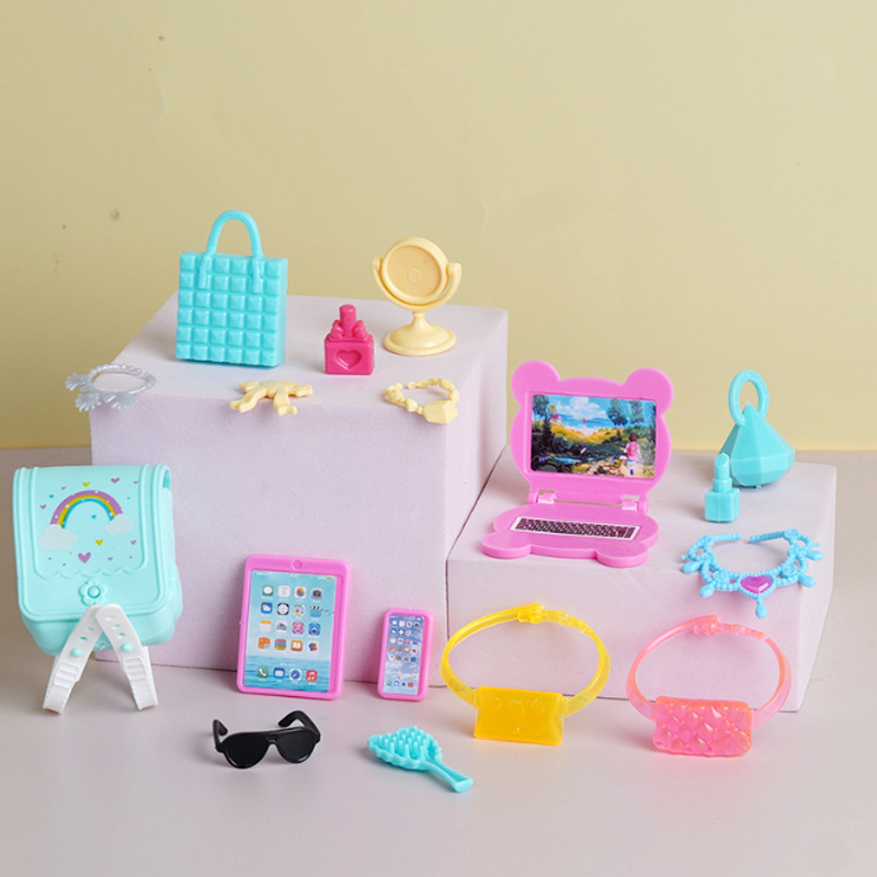 Tablet Accessories Set - Набор из 17 забавных миниатюрных аксессуаров