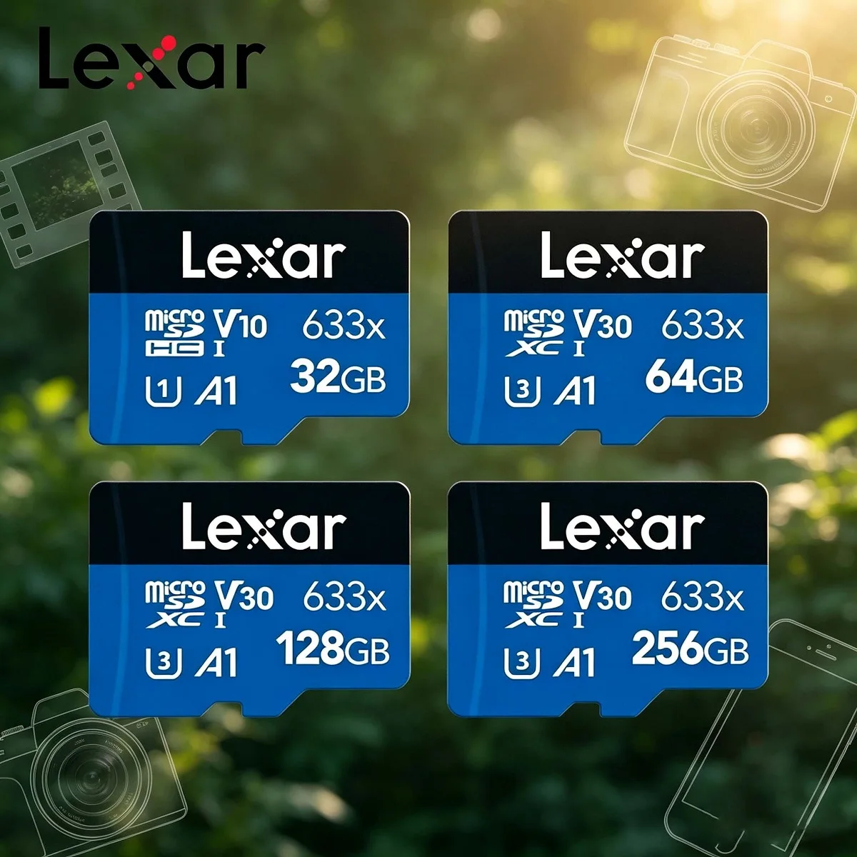 Microsd Card Tablet - Оригинальная карта памяти Lexar TF 633x
