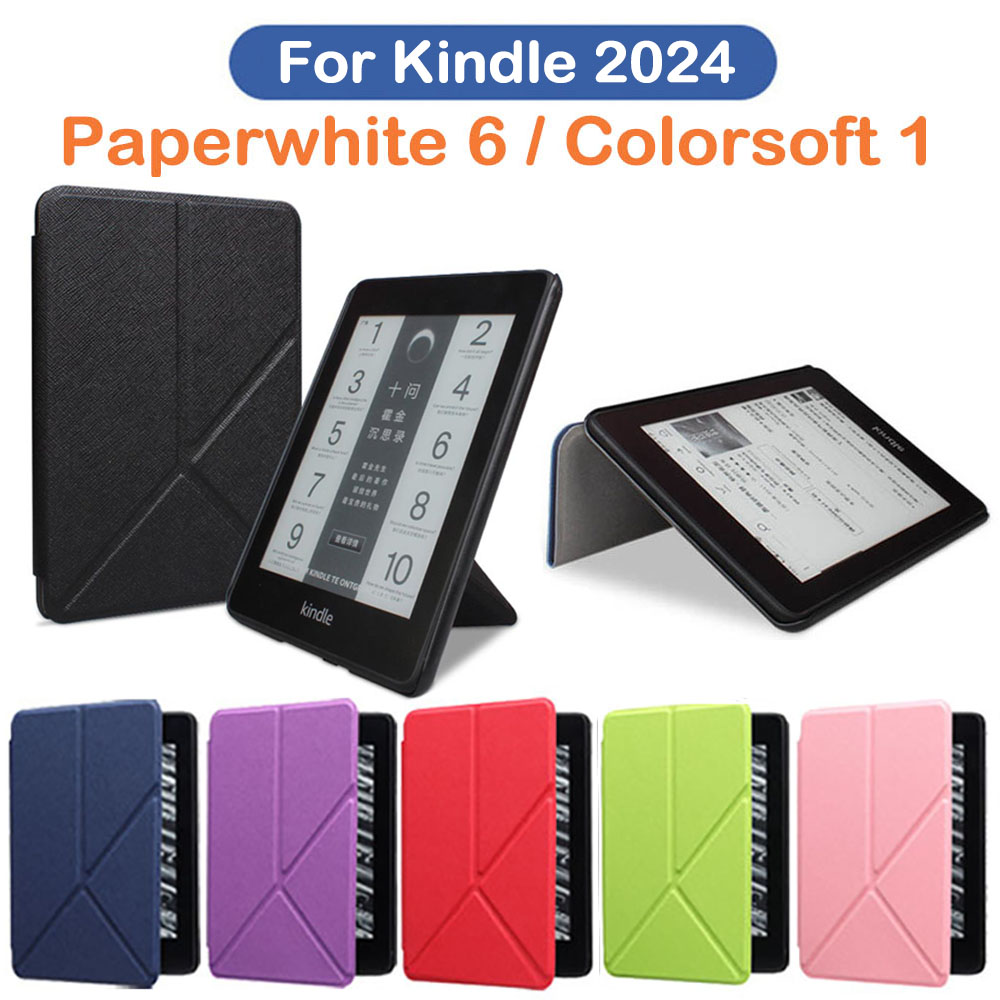 Kindle Tablet Accessories - Складной чехол-подставка для Kindle Paperwhite 2024