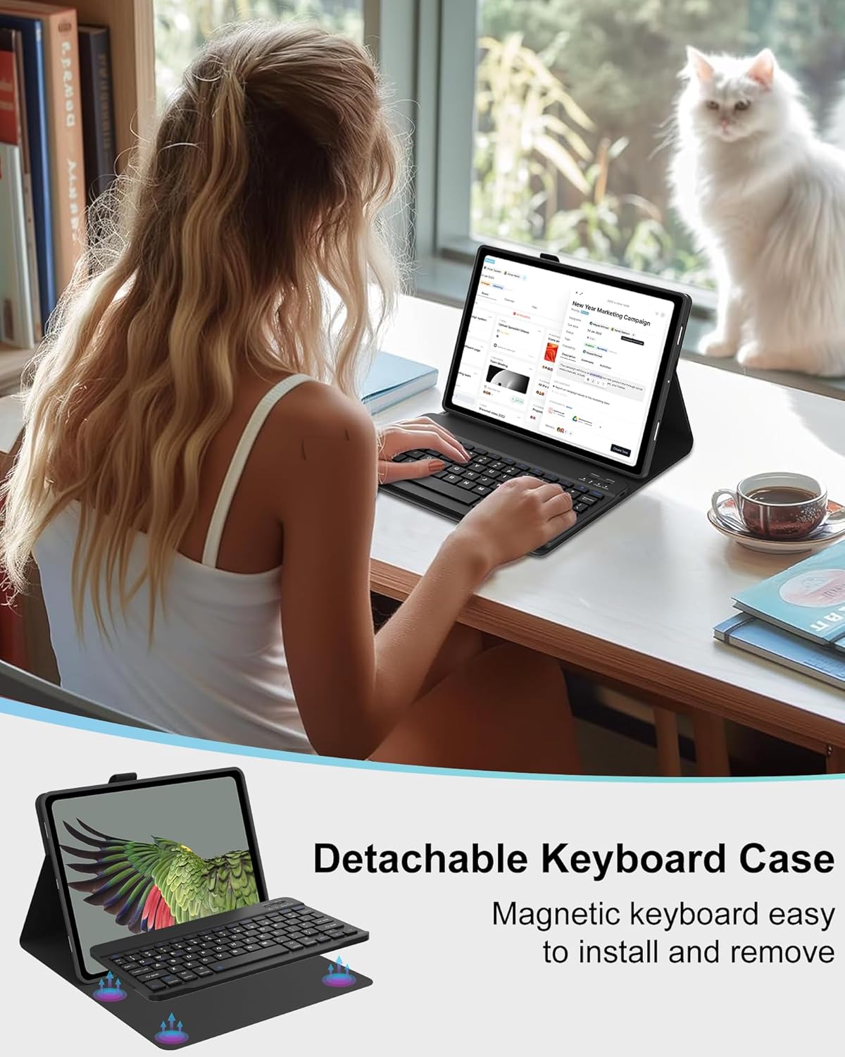 Съемный круглый чехол с клавиа – обзор и цена Samsung Tablet Keyboard Accessories